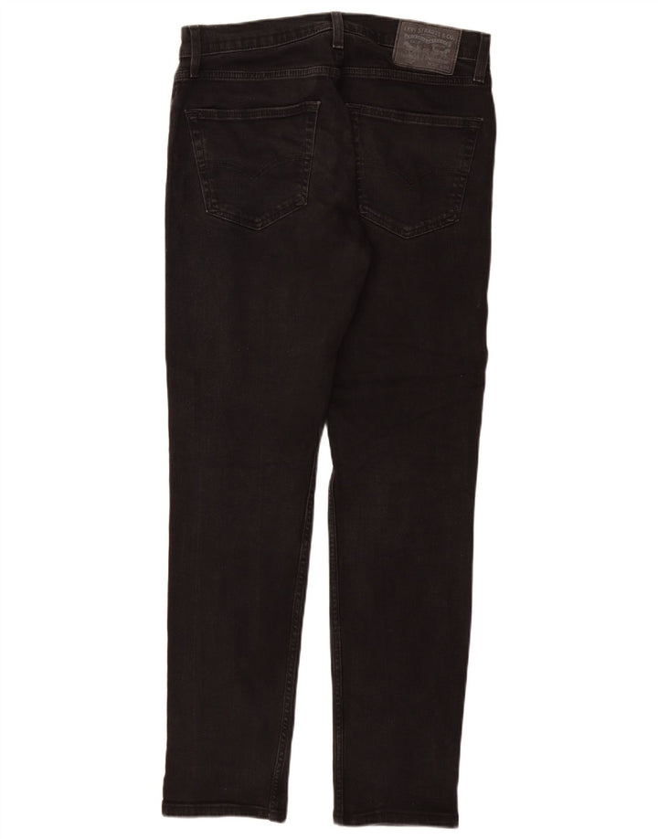LEVI'S Herre 502 tilspidsede jeans W32 L31 Sort bomuld