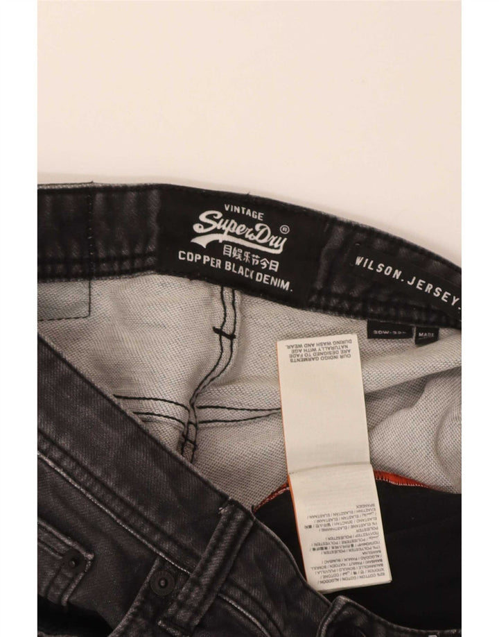Superdry Mens Wilson Slim Jeans W30 L32 Grå Bomuld