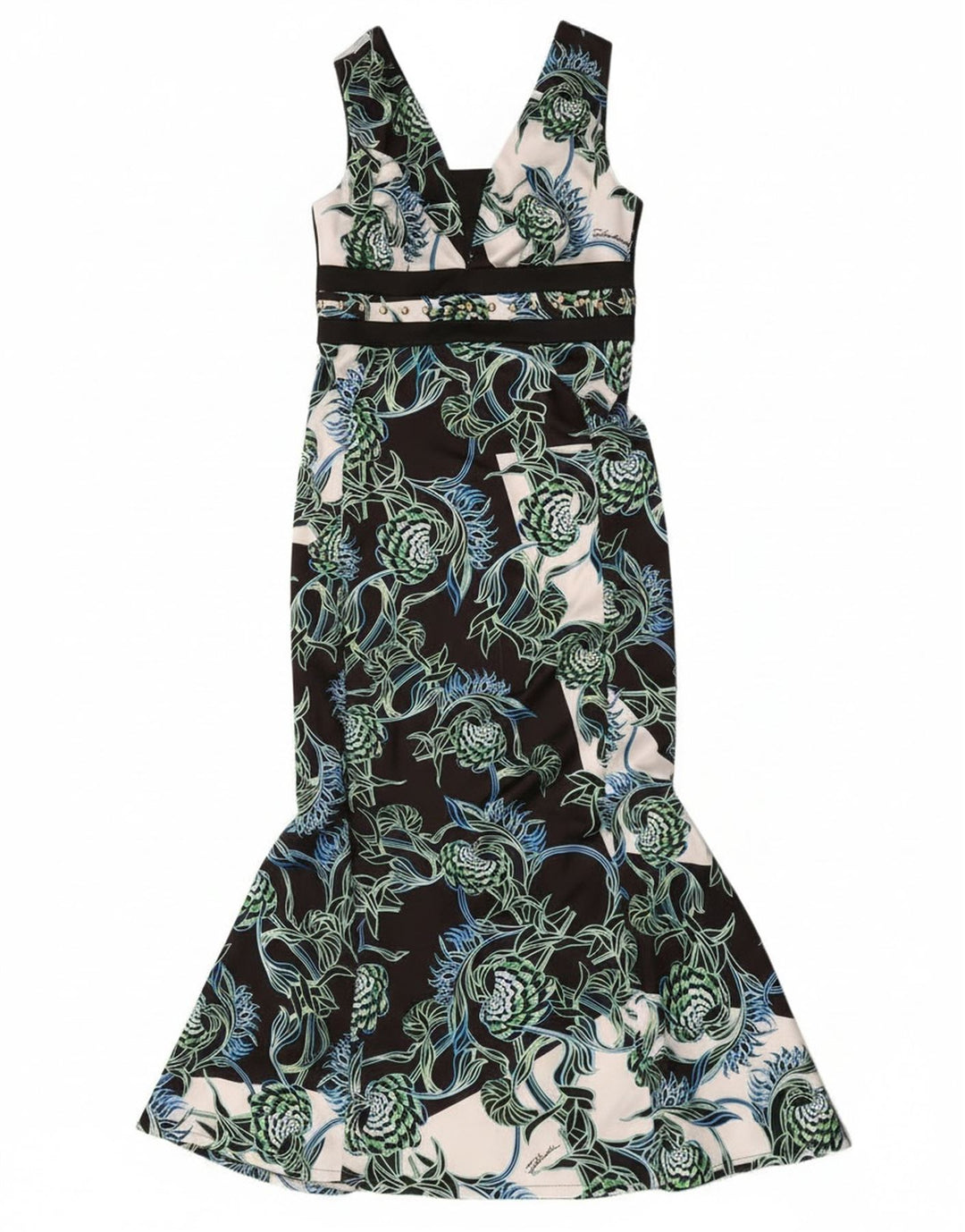 Just Cavalli Kvinders Grafisk Havfrue Kjole IT 44 Medium Sort Designer