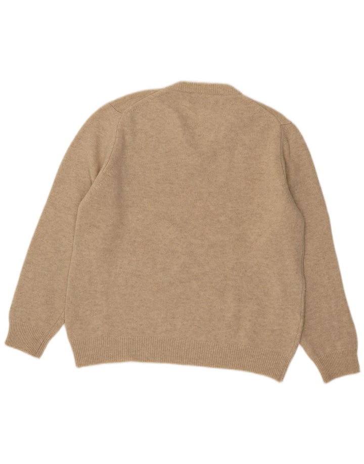 Henry Cottons Herre V-hals sweater Medium Beige Uld