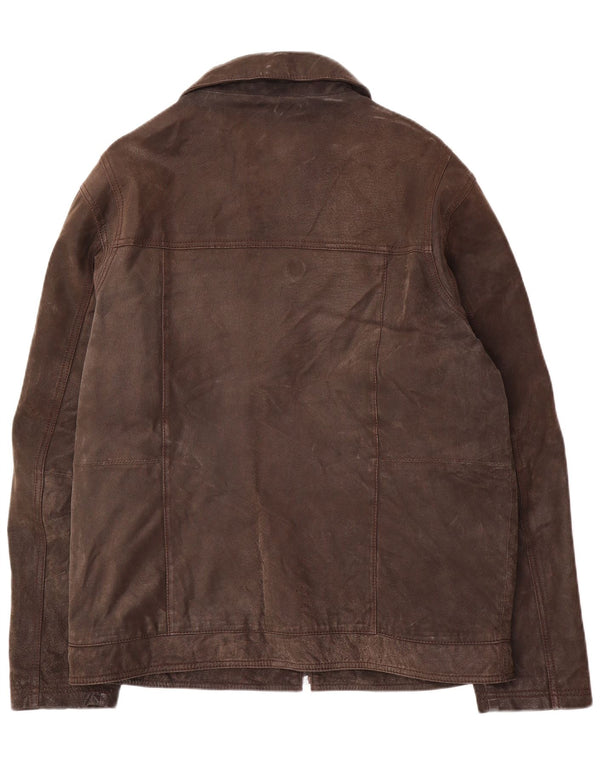 Canda Herre Læderjakke UK 42 XL Brun Læder