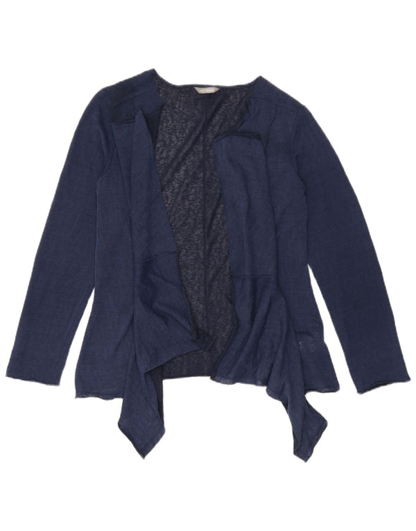 Marks & Spencer Dame Cardigan Sweater UK 10 Small Navy Blue Polyester