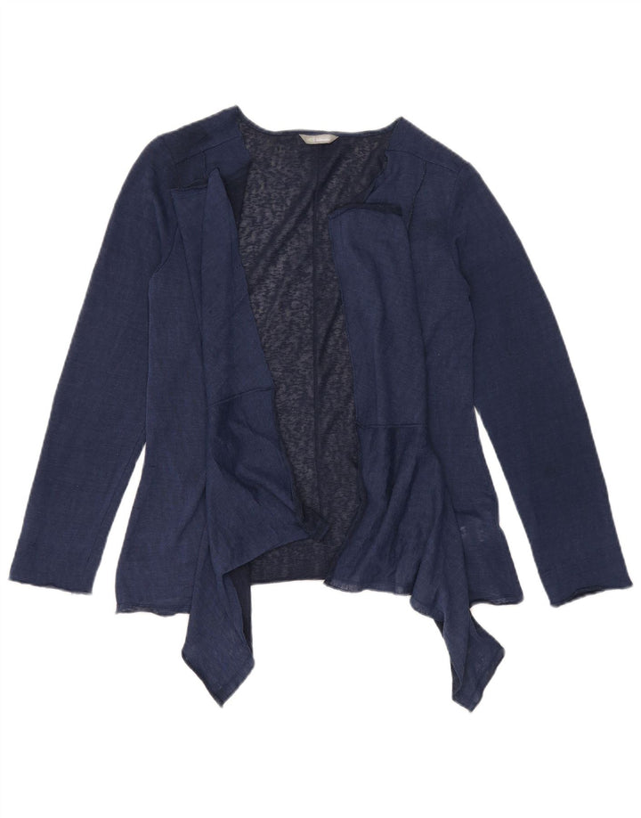 Marks & Spencer Dame Cardigan Sweater UK 10 Small Navy Blue Polyester