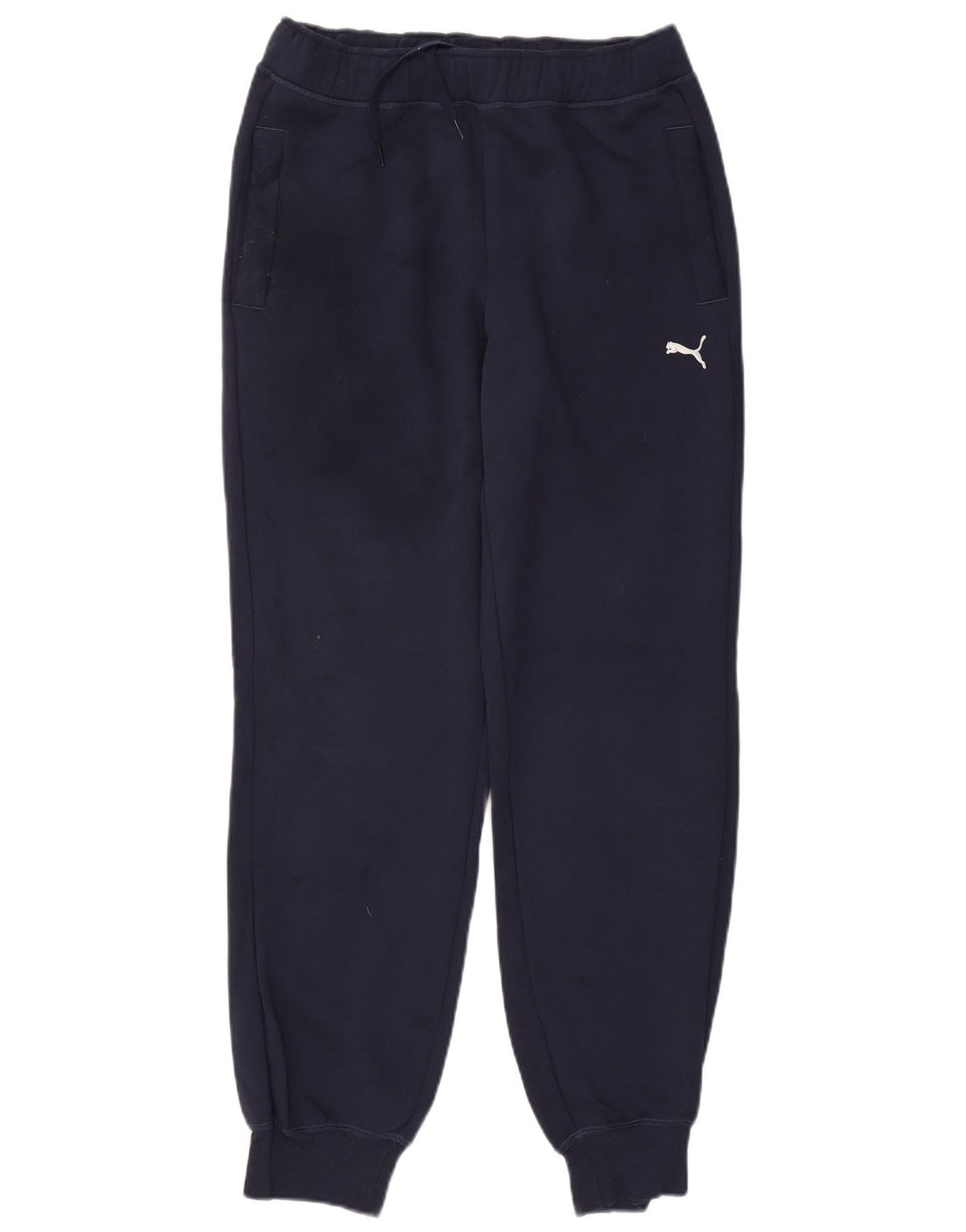 PUMA Mens Tracksuit Trousers Joggers Medium  Navy Blue Cotton