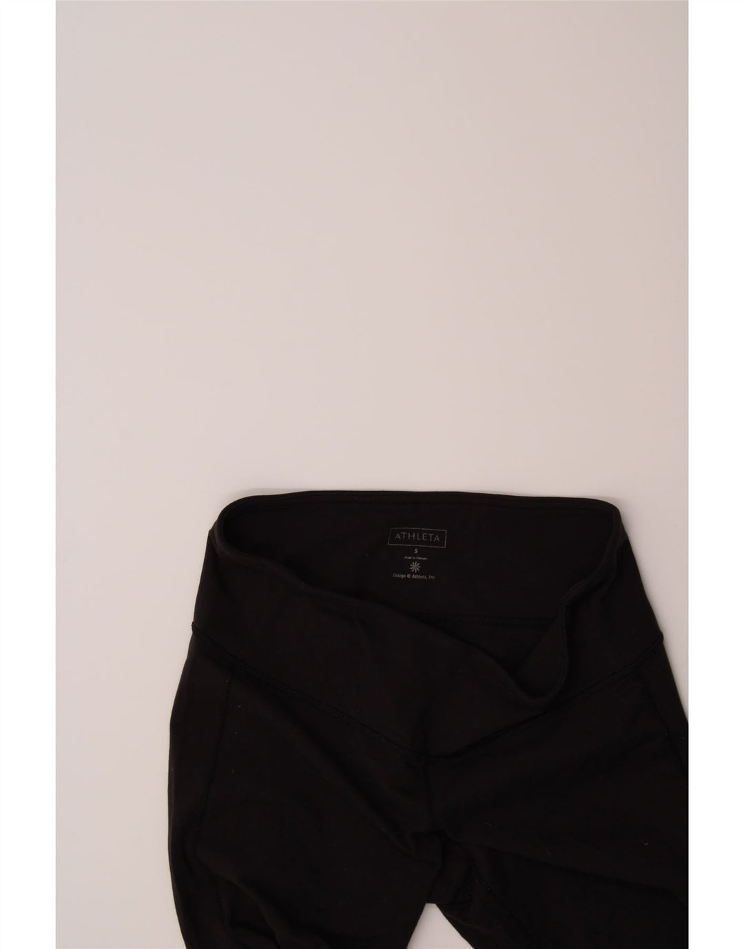 ATHLETA Womens Capri Leggings UK 10 Small  Black Nylon Vintage Athleta and Second-Hand Athleta from Messina Hembry 
