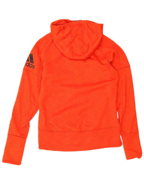 Adidas Dame Hættetrøje Sweater UK 8/10 Lille Rød Polyester