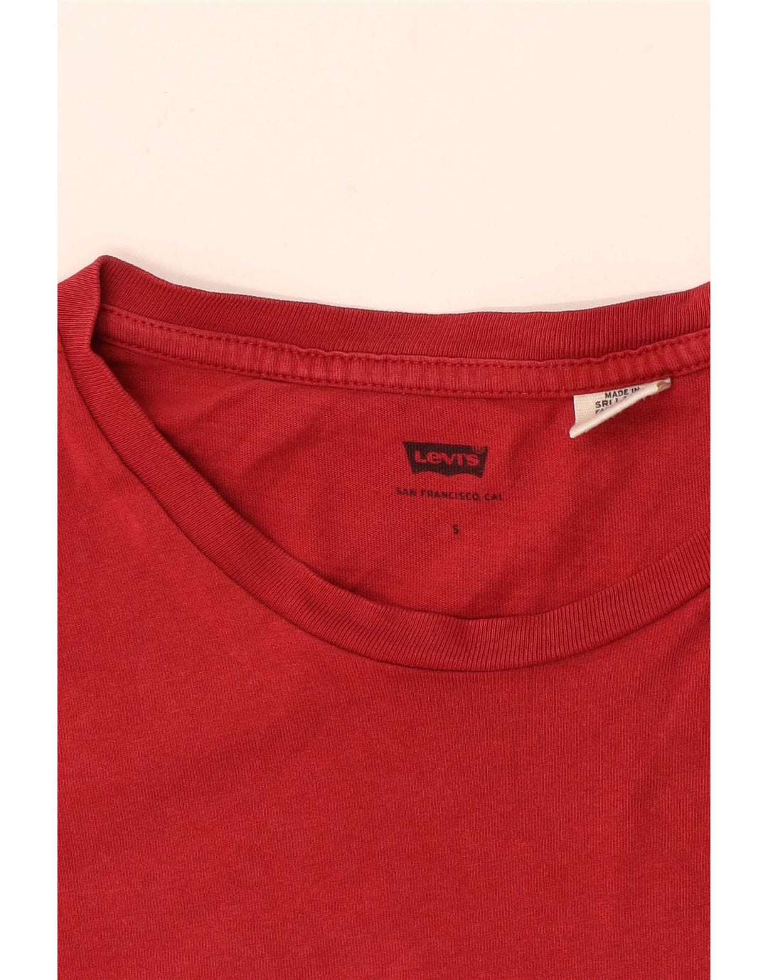 Levi's Herre T-Shirt Top Lille Rød