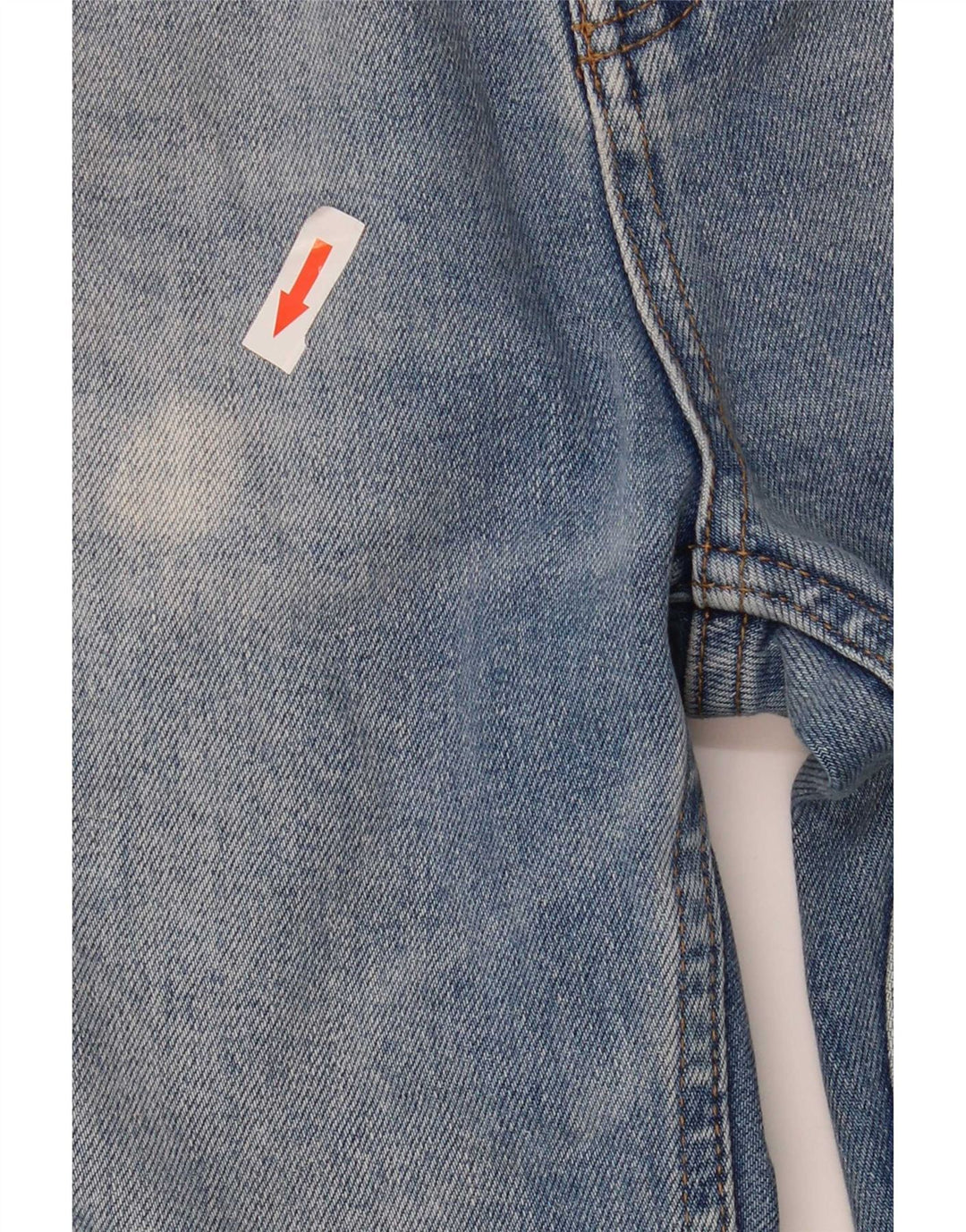 Vintage Dame Flared Jeans EU 36 Small W25 L32 Blå Bomuld