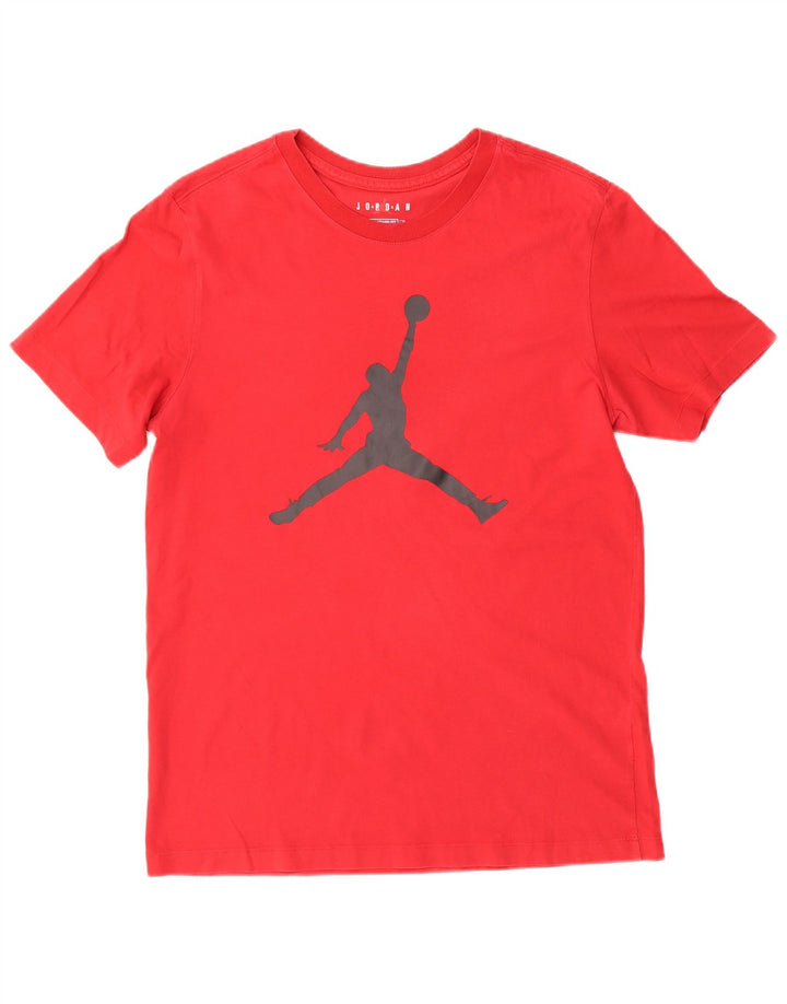Jordan Herre Standard Fit Grafisk T-Shirt Top Medium Rød