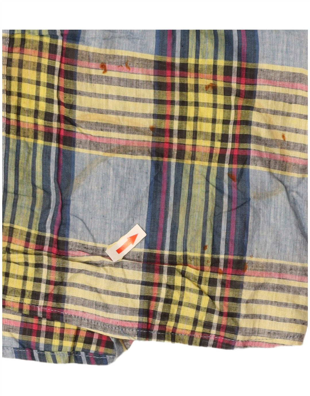 BASIC Kortærmet skjorte til mænd Medium flerfarvet ternet bomuld