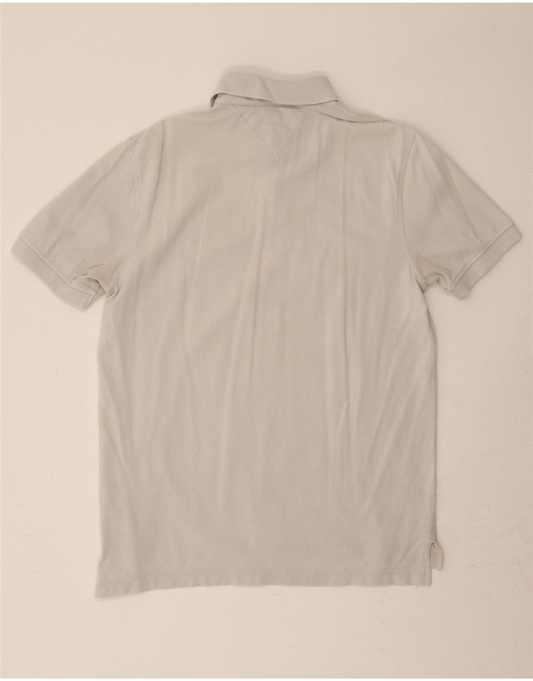 TOMMY HILFIGER Mens Polo Shirt Large Grey Cotton Vintage Tommy Hilfiger and Second-Hand Tommy Hilfiger from Messina Hembry 