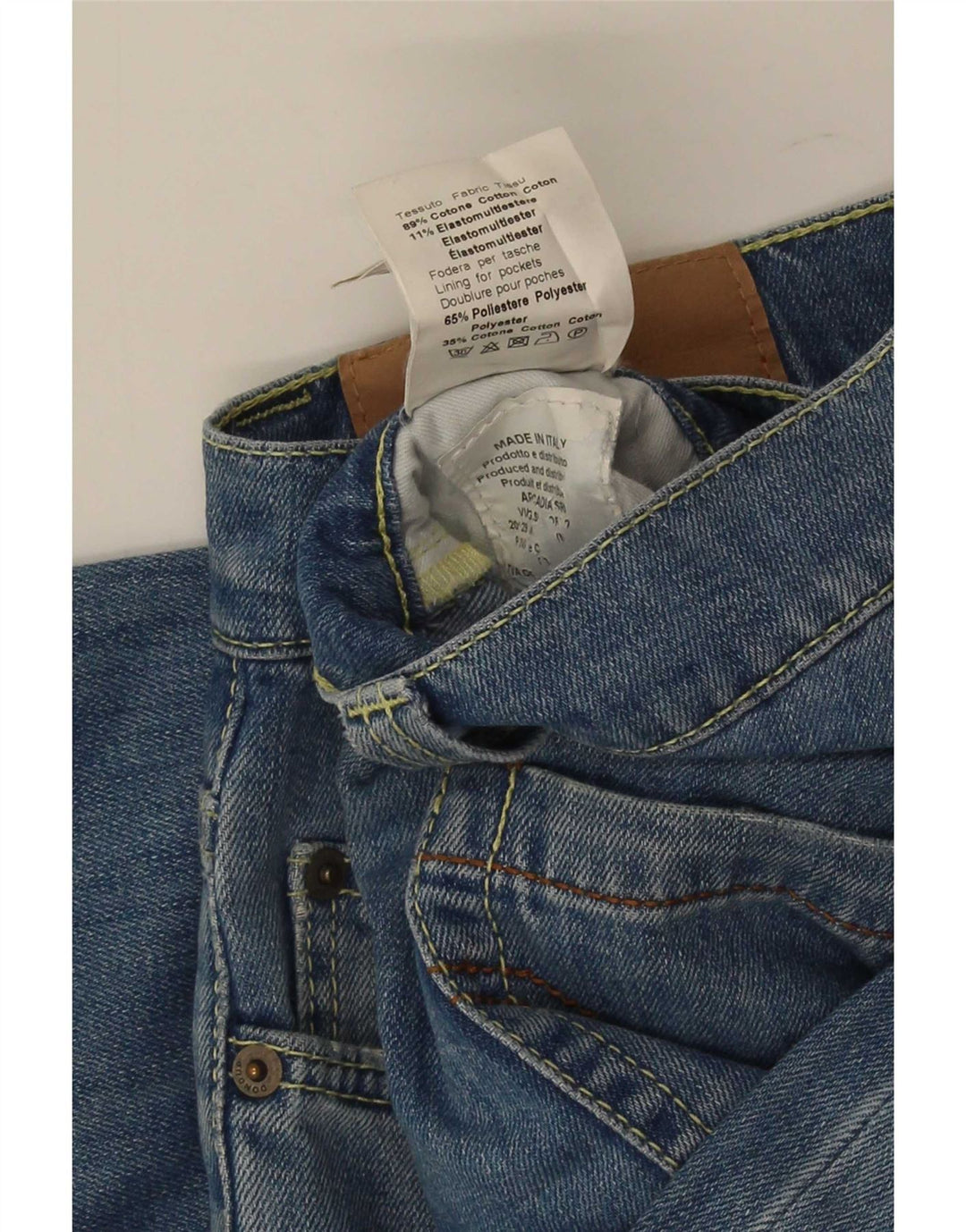 Dondup Herre Distressed Slim Jeans W33 L32 Blå Bomuld