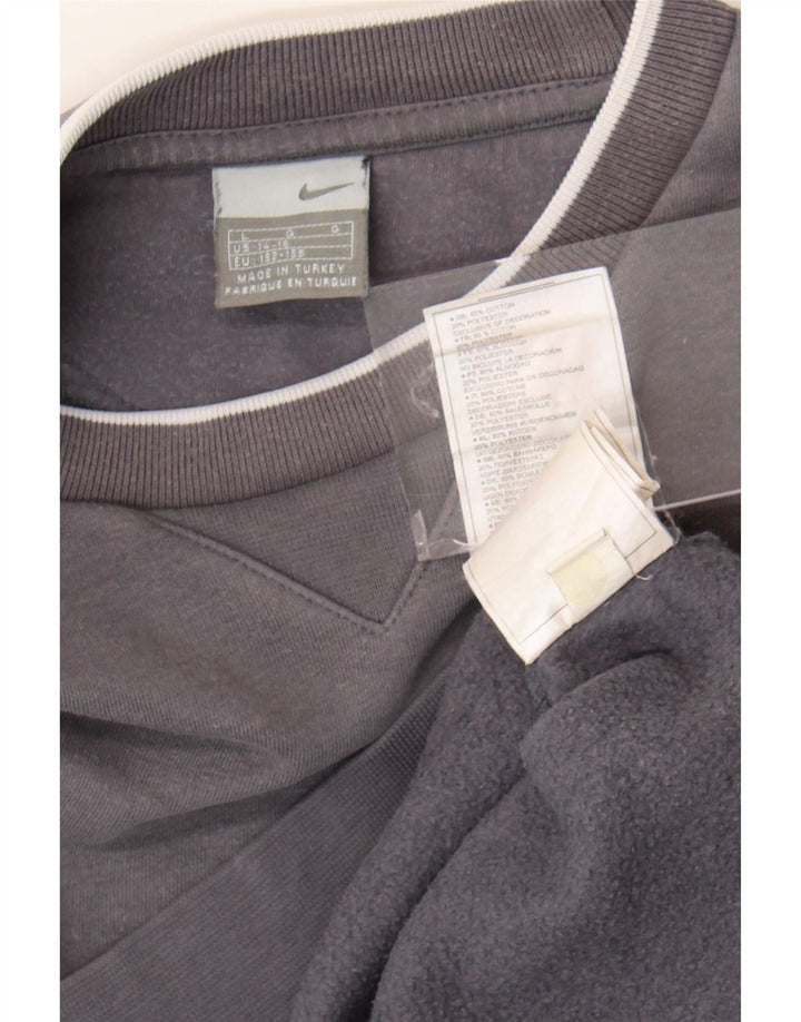 Nike Boys Sweatshirt Jumper 12-13 år Stor Grå Bomuld