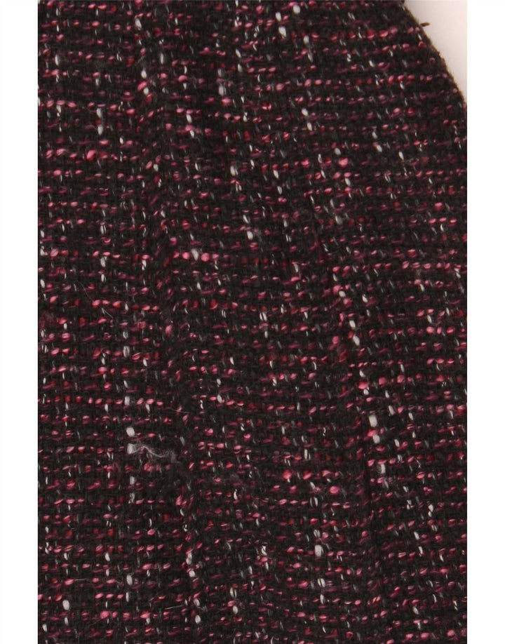 Jane Norman Dame Dobbeltradet Frakke UK 10 Small Purple Flecked Acryl
