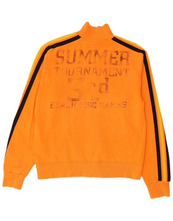 Lee Grafisk træningsdragt topjakke til kvinder UK 14 Medium Orange Colourblock