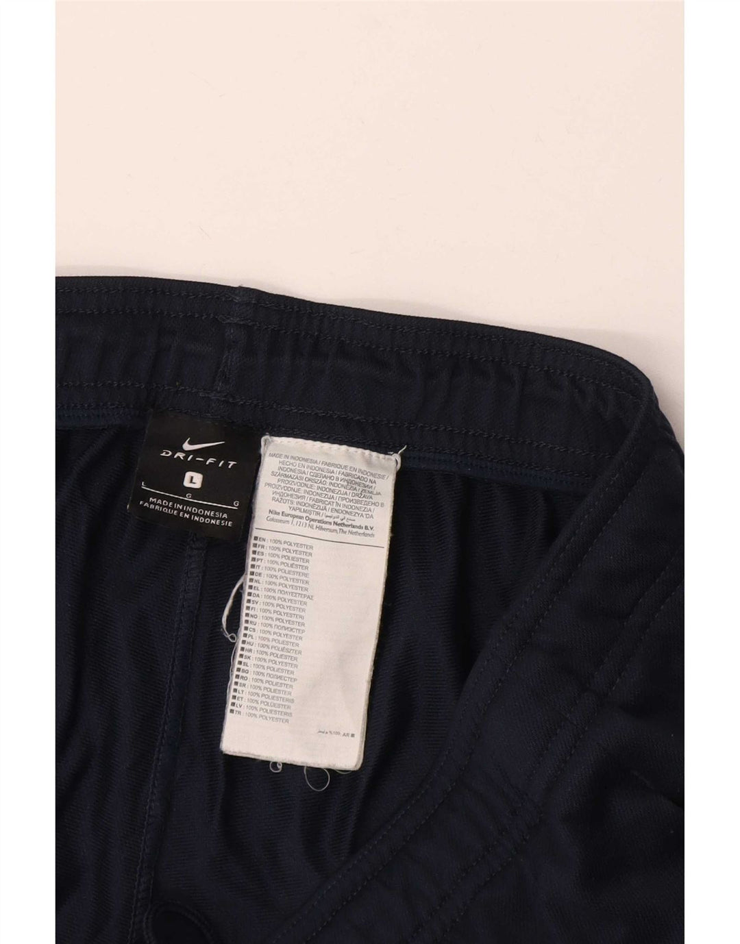Nike Herre Dri Fit træningsdragt Bukser Large Navy Blue Polyester