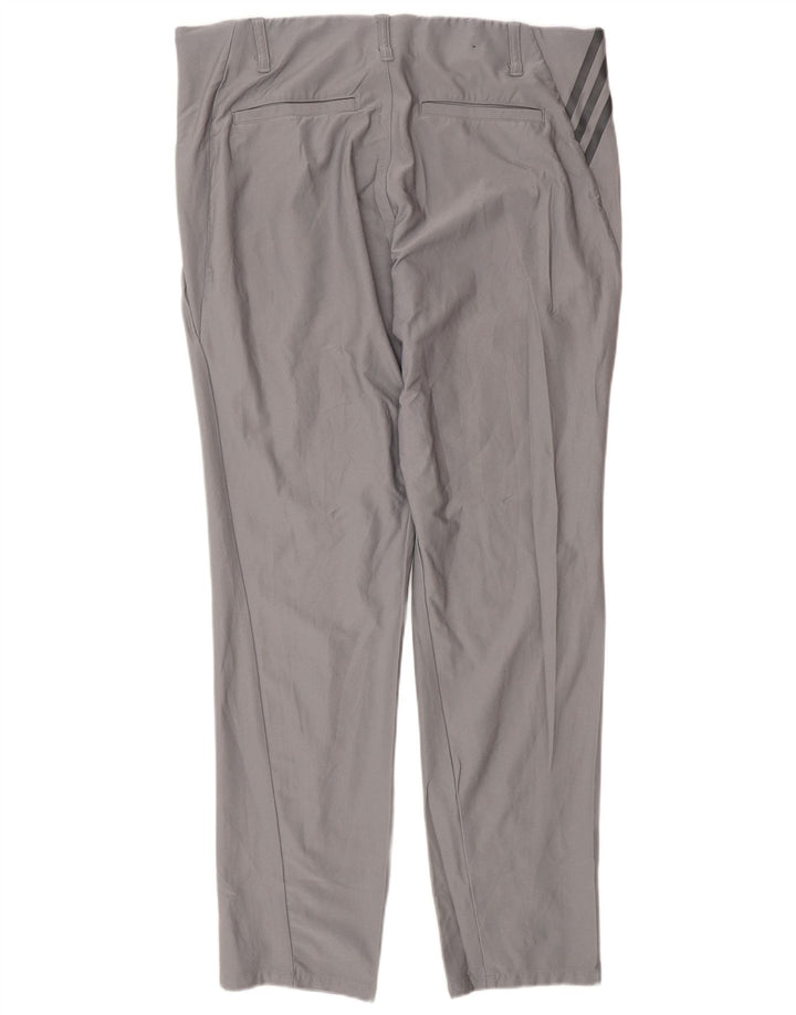Adidas Herre Slim Chino Bukser W34 L32 Grå Polyester