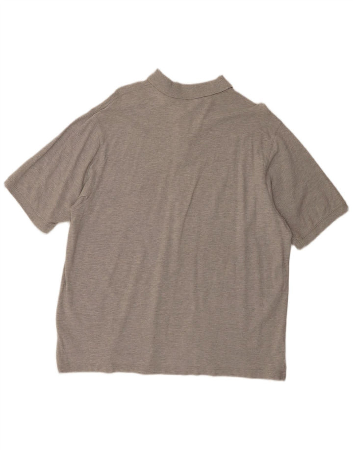 Eddie Bauer herre poloshirt XL grå bomuld