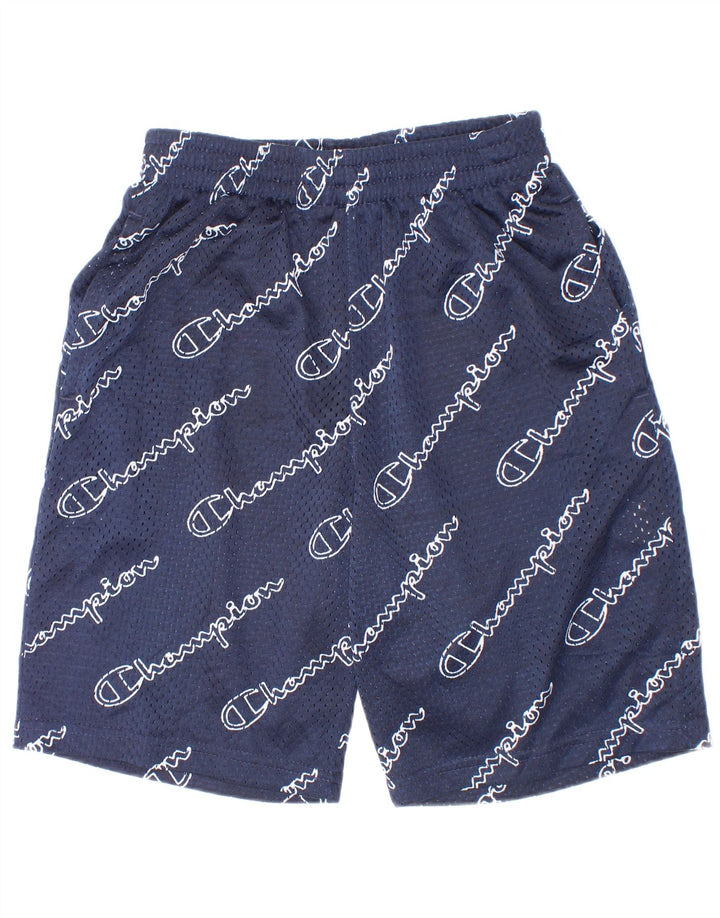Champion drenge grafiske sportsshorts 9-10 år medium marineblå polyester