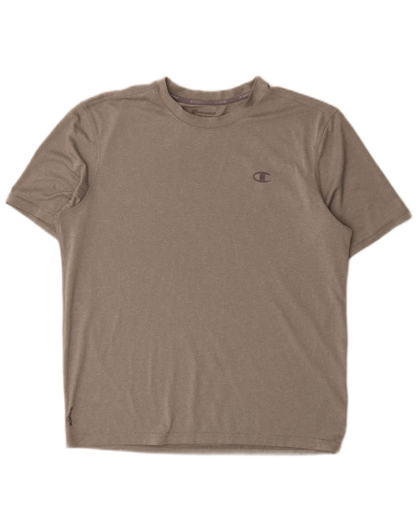 Champion Herre T-Shirt Top Medium Grå Polyester