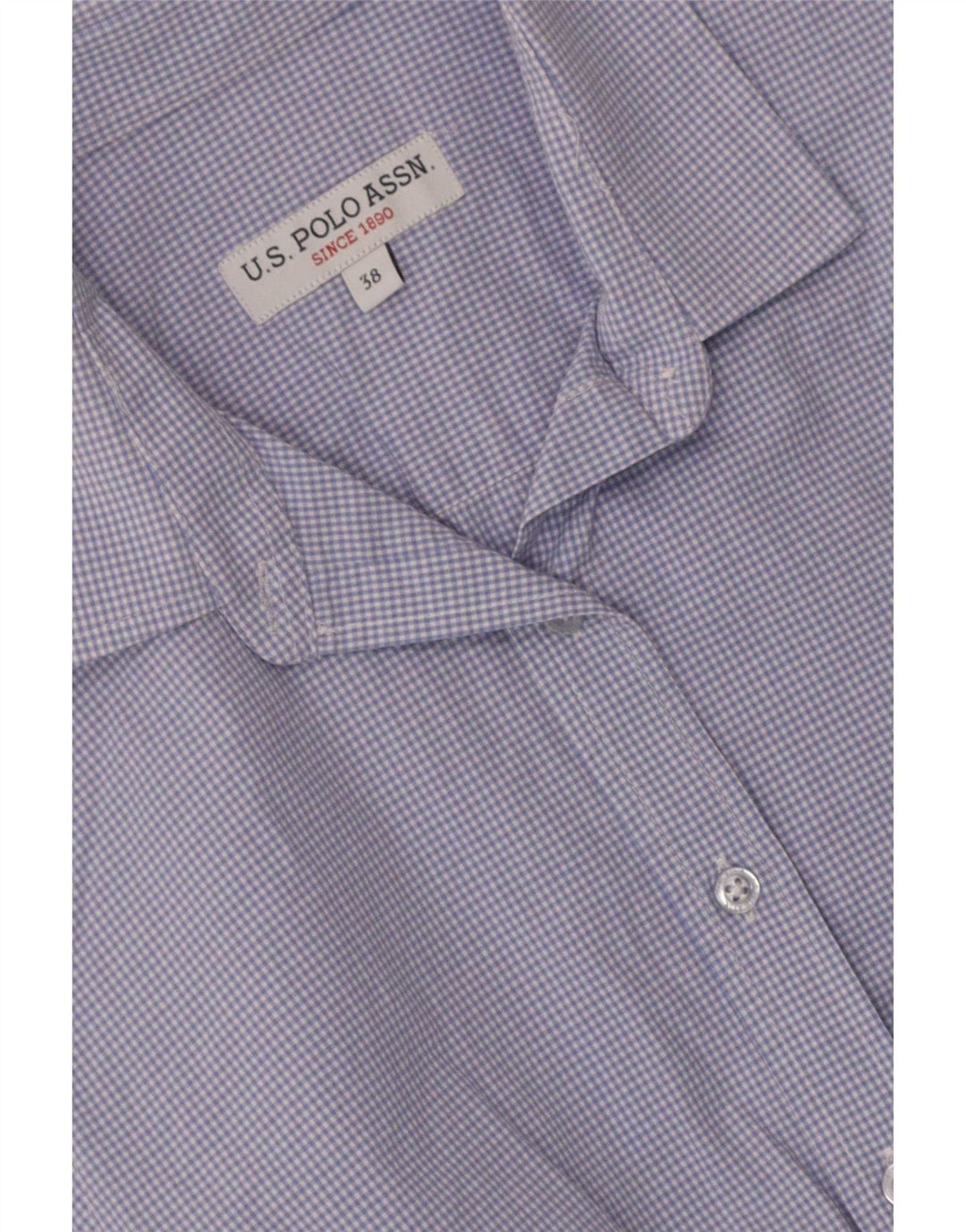 U.S. Polo Assn. Dameskjorte EU 38 Medium Blue Gingham