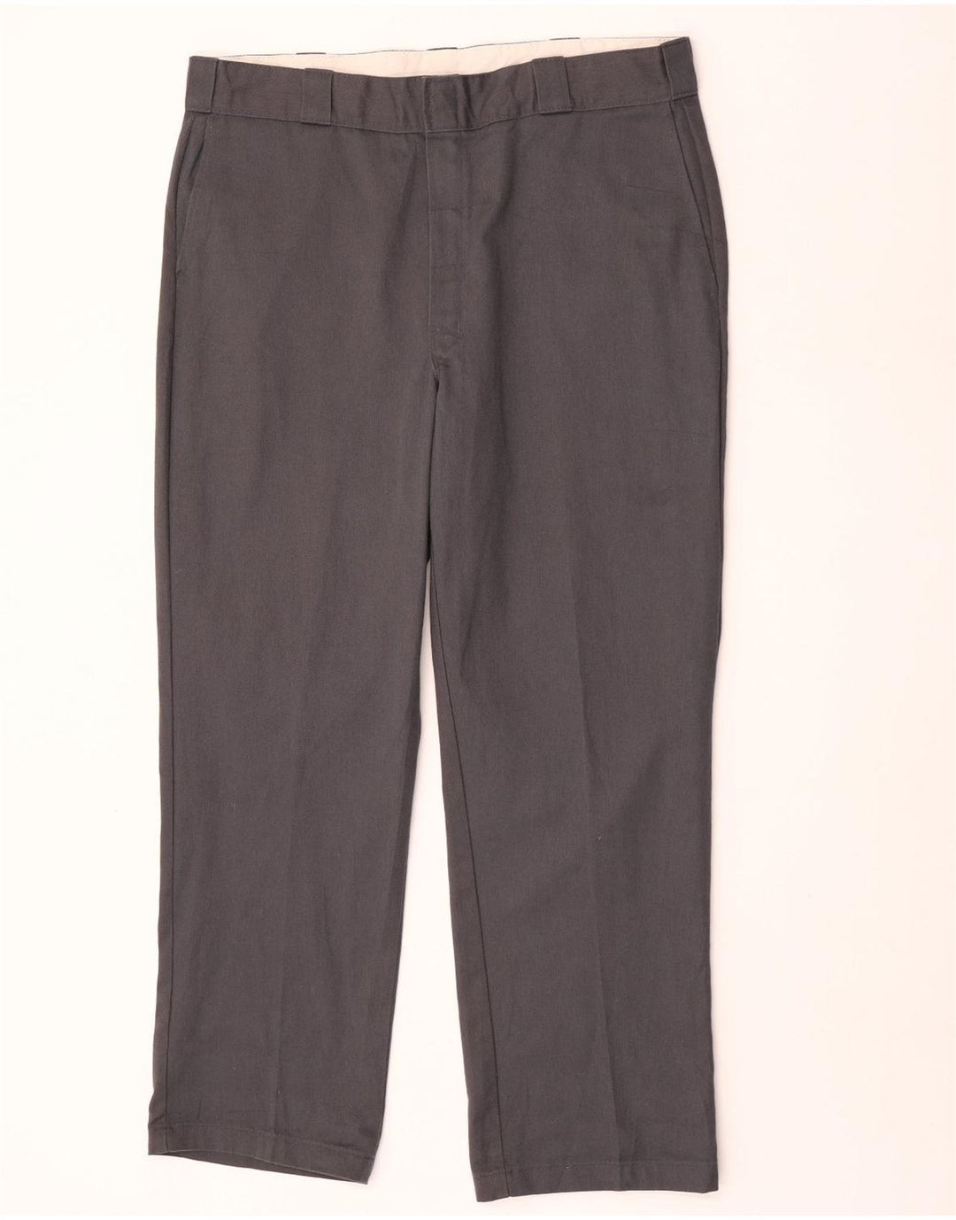 Dickies Straight Chino-bukser til mænd W38 L30 Grå polyester