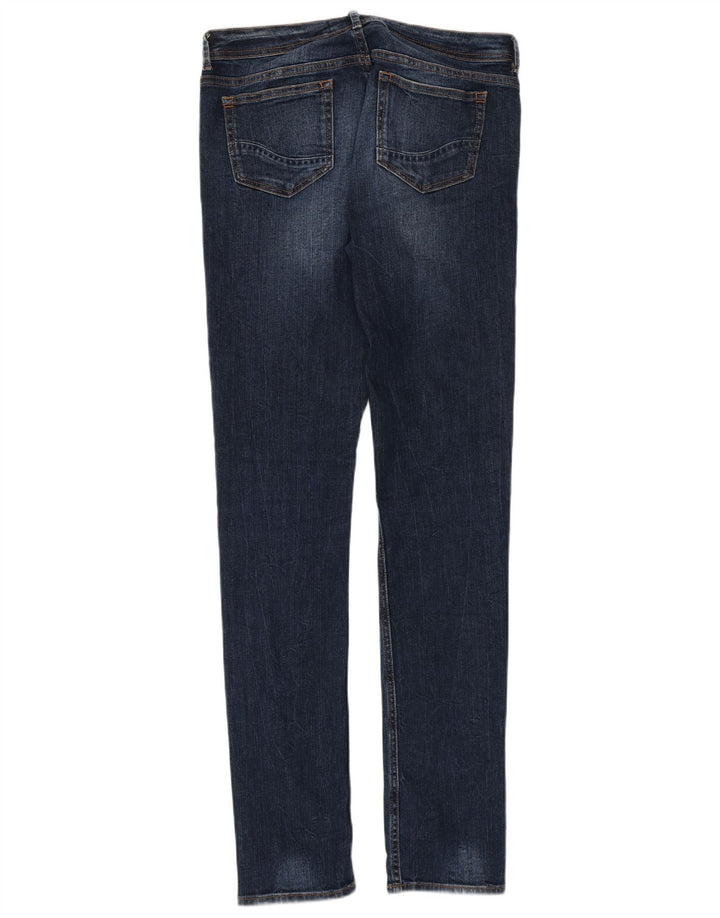 Fat Face Dame Slim Jeans UK 10 Small W30 L31 Blue Cotton