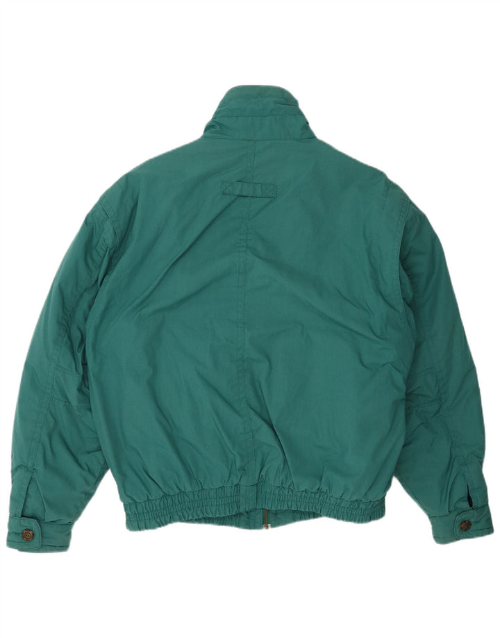 ST. BERNARD Mens Loose Fit Bomber Jacket UK 38 Medium Green Polyester