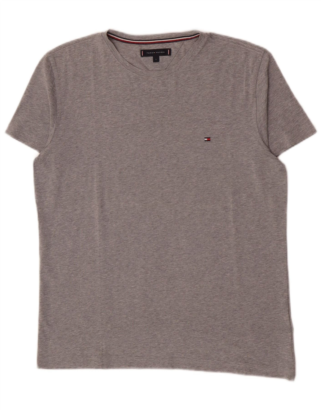 Tommy Hilfiger Herre T-Shirt Top Stor Grå Bomuld