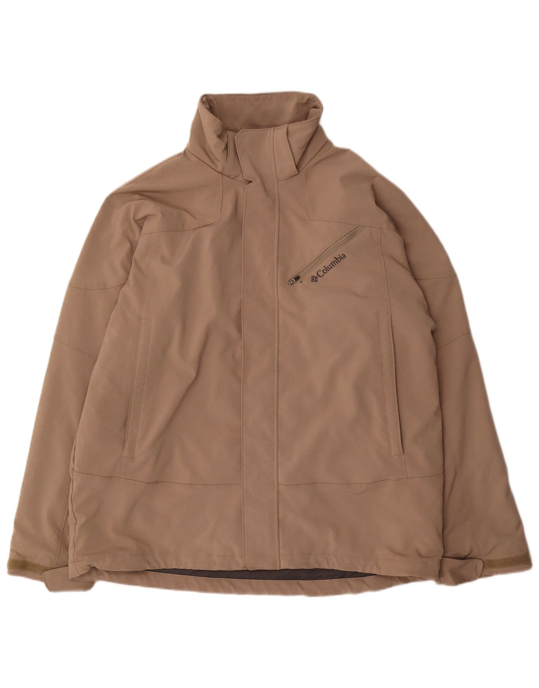 Columbia Herre Windbreaker Jacket UK 40 Large Beige Polyester