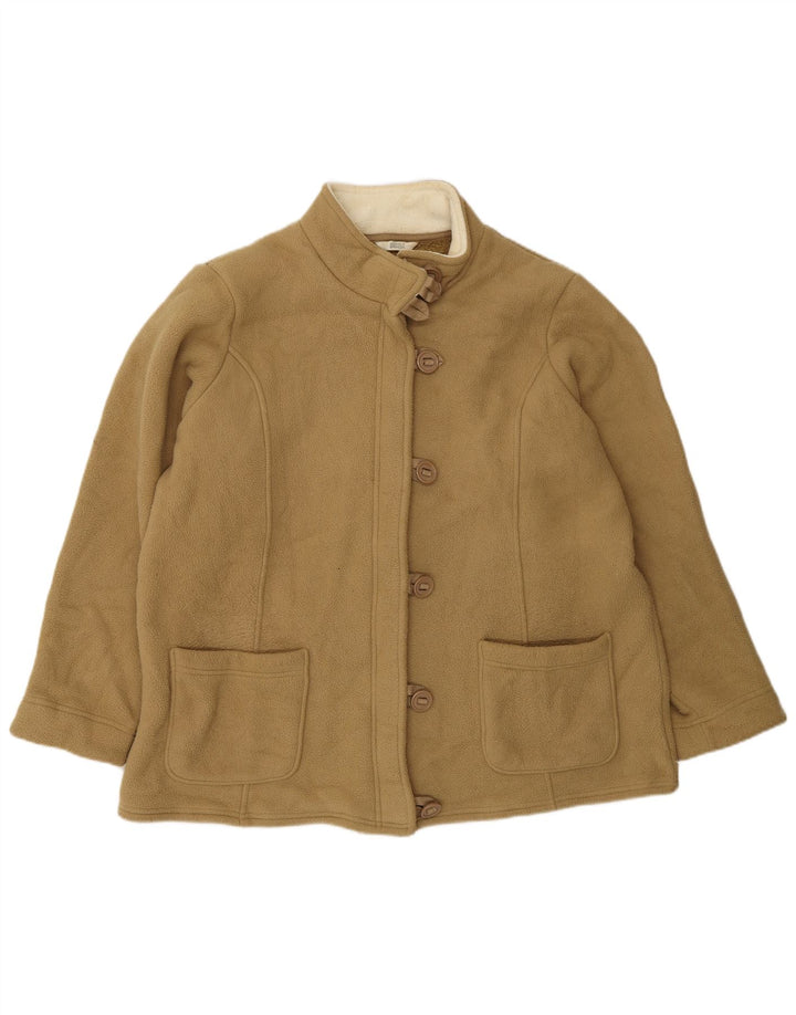 Marks & Spencer Fleecejakke til kvinder UK 20 2XL Brun Polyester
