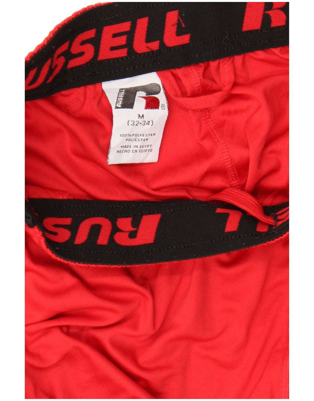 RUSSELL ATHLETIC Herre Dri-Power Sportshorts Medium Rød Colourblock