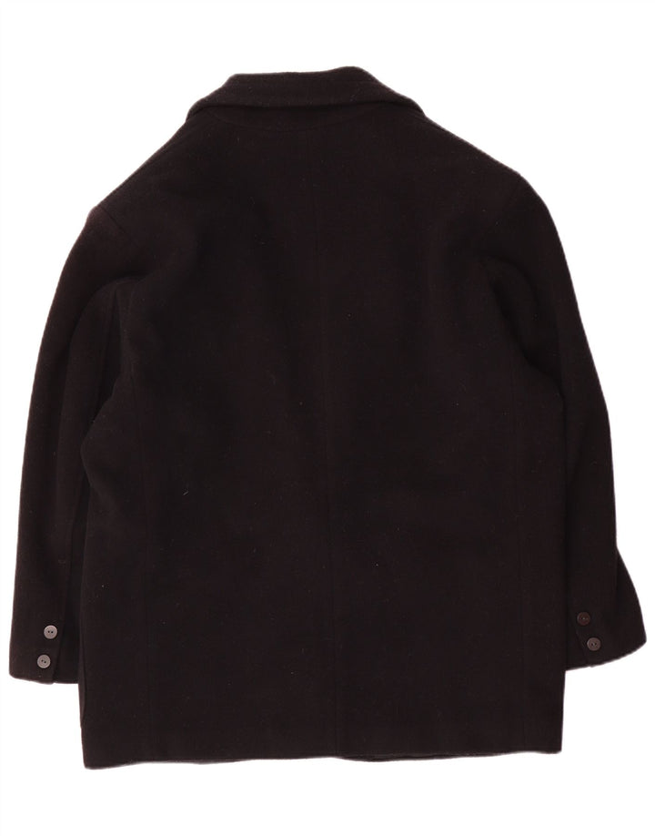 Benetton Dame 2 Button Oversized Blazer Jacket IT 42 Medium Navy Blue