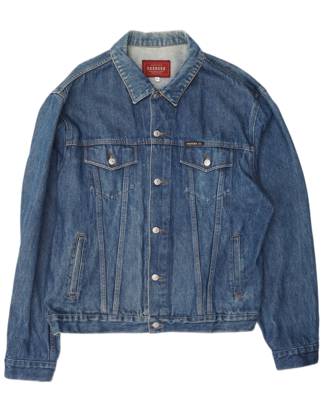 Carrera Herre denimjakke UK 44 2XL Blå Bomuld