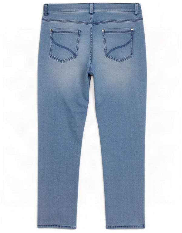 Marks & Spencer Dame Slim Jeans UK 18 XL W36 L26 Blå Bomuld