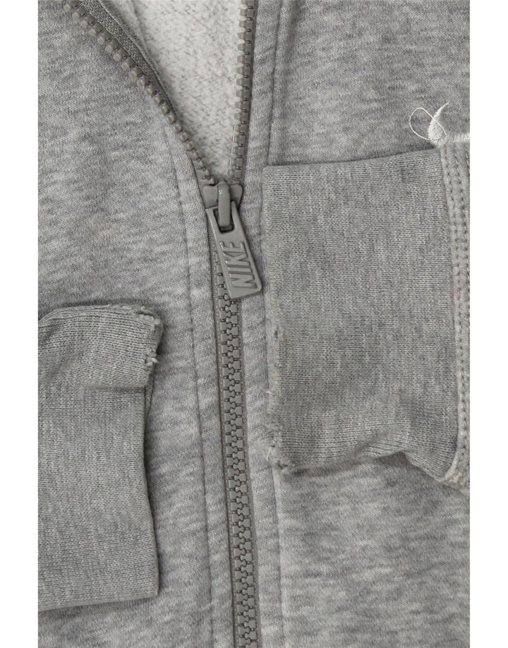 Nike hættetrøje med lynlås til mænd Medium Grey Flecked Bomuld