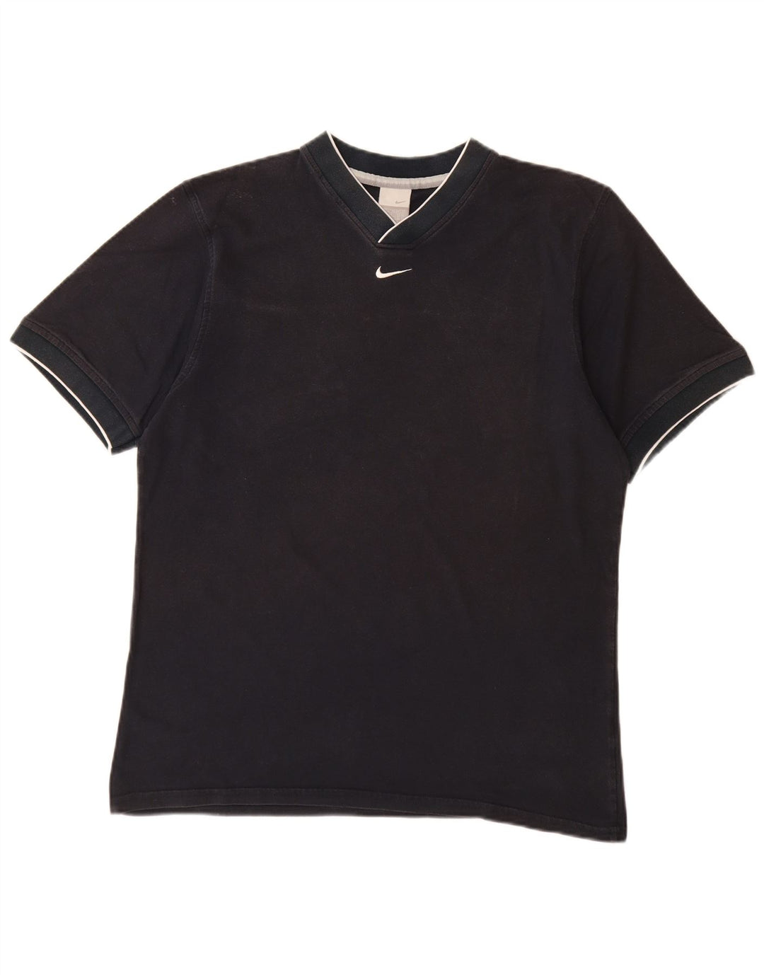 NIKE T-shirt top til mænd UK 42/44 Stor marineblå bomuld