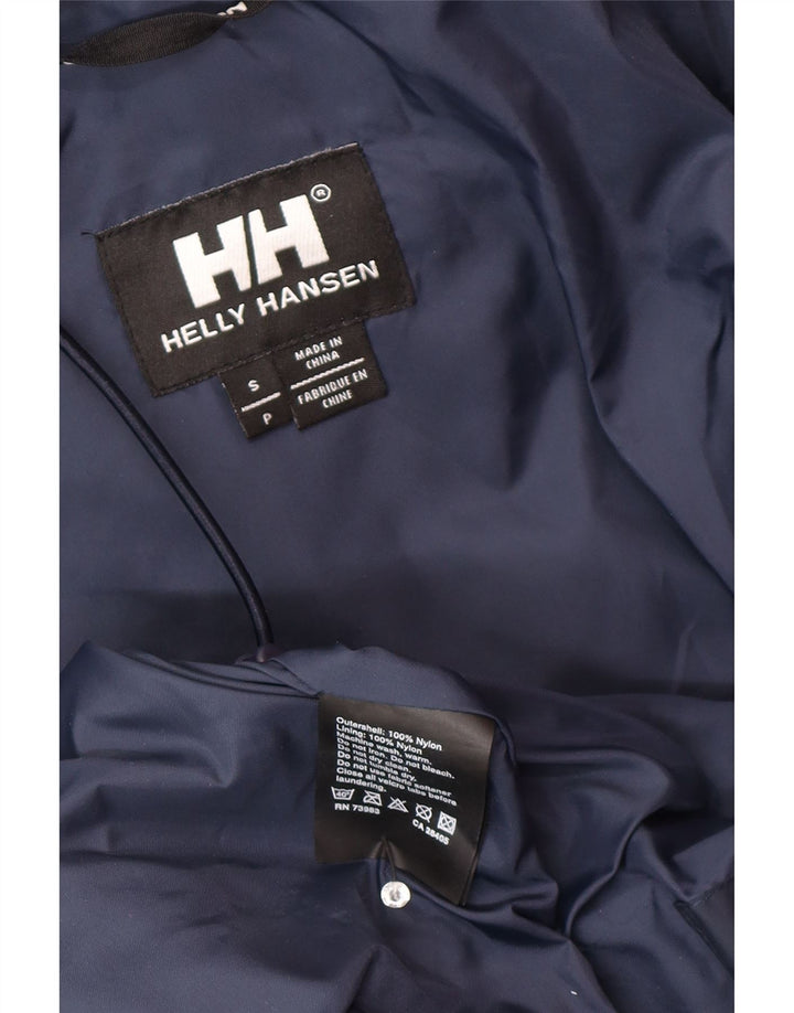Helly Hansen Herre Hooded Windbreaker Jacket UK 36 Small Navy Blue