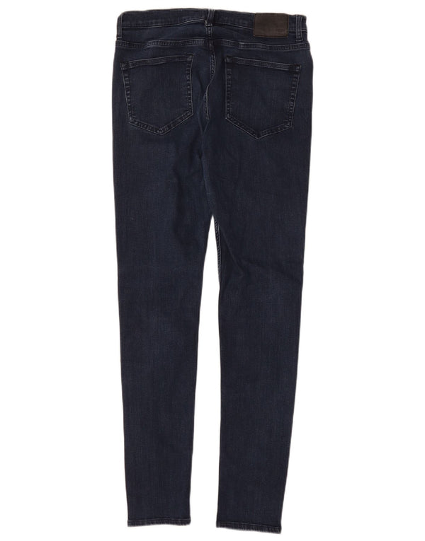 French Connection Dame Skinny Jeans UK 12 Medium W30 L30 Marineblå Bomuld