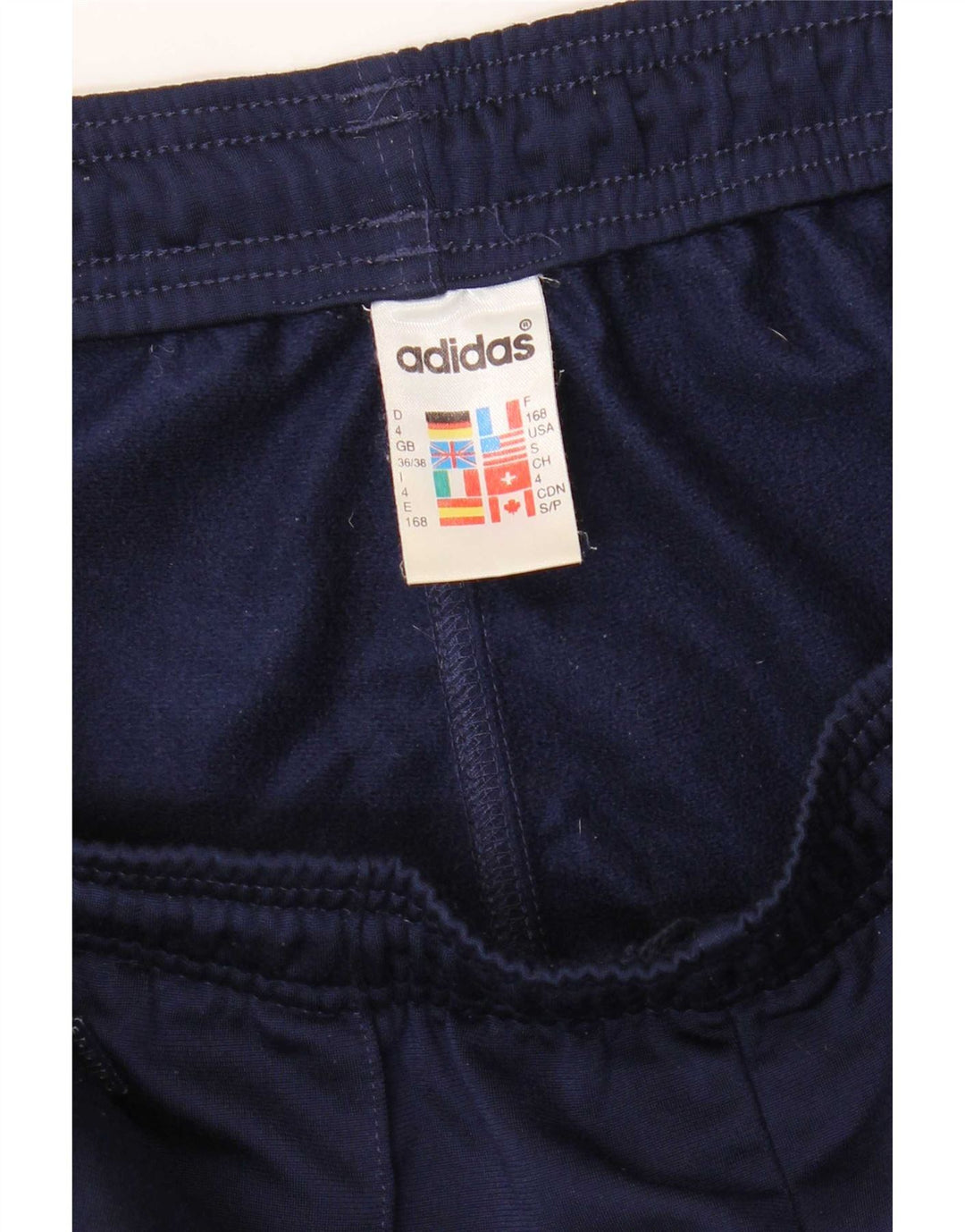 Adidas Træningsdragtsbukser til mænd UK 36/38 Small Navy Blue Polyester