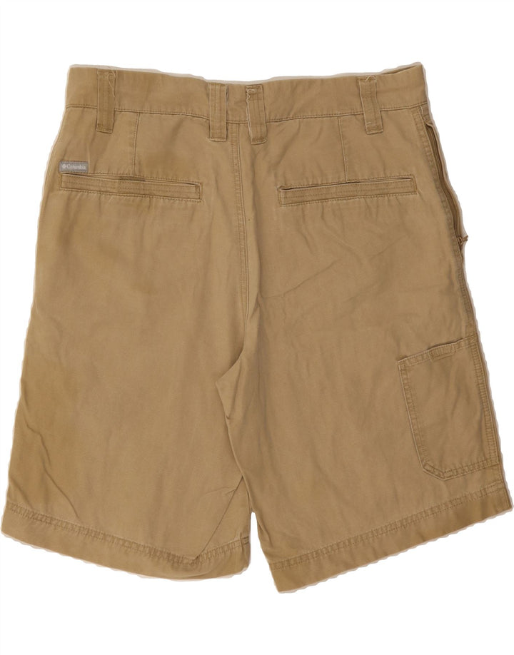 COLUMBIA Mens Cargo Shorts W32 Medium Beige Cotton Vintage Columbia and Second-Hand Columbia from Messina Hembry 