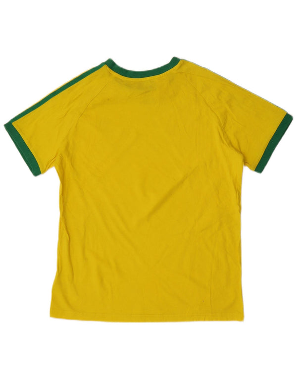 Adidas drenge T-shirt top 13-14 år gul bomuld