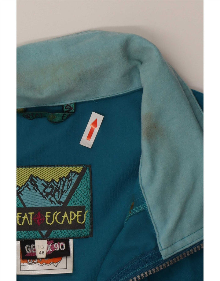 Great Escapes Herre Pullover Træningsdragt Topjakke IT 48 Medium Blue Retro