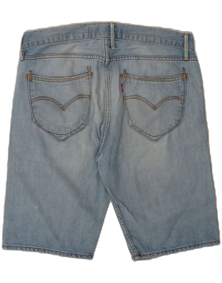 LEVI'S Mens 504 Denim Shorts W30 Medium Blue Cotton Vintage Levi's and Second-Hand Levi's from Messina Hembry 