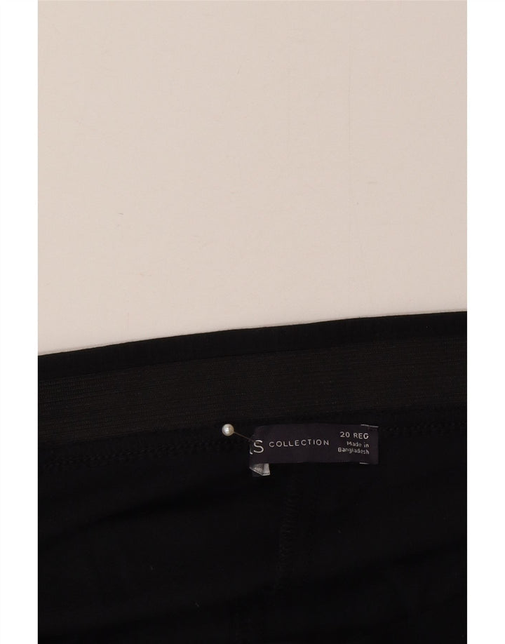 Marks & Spencer Træningsdragtsbukser til kvinder UK 20 2XL Sort Viscose