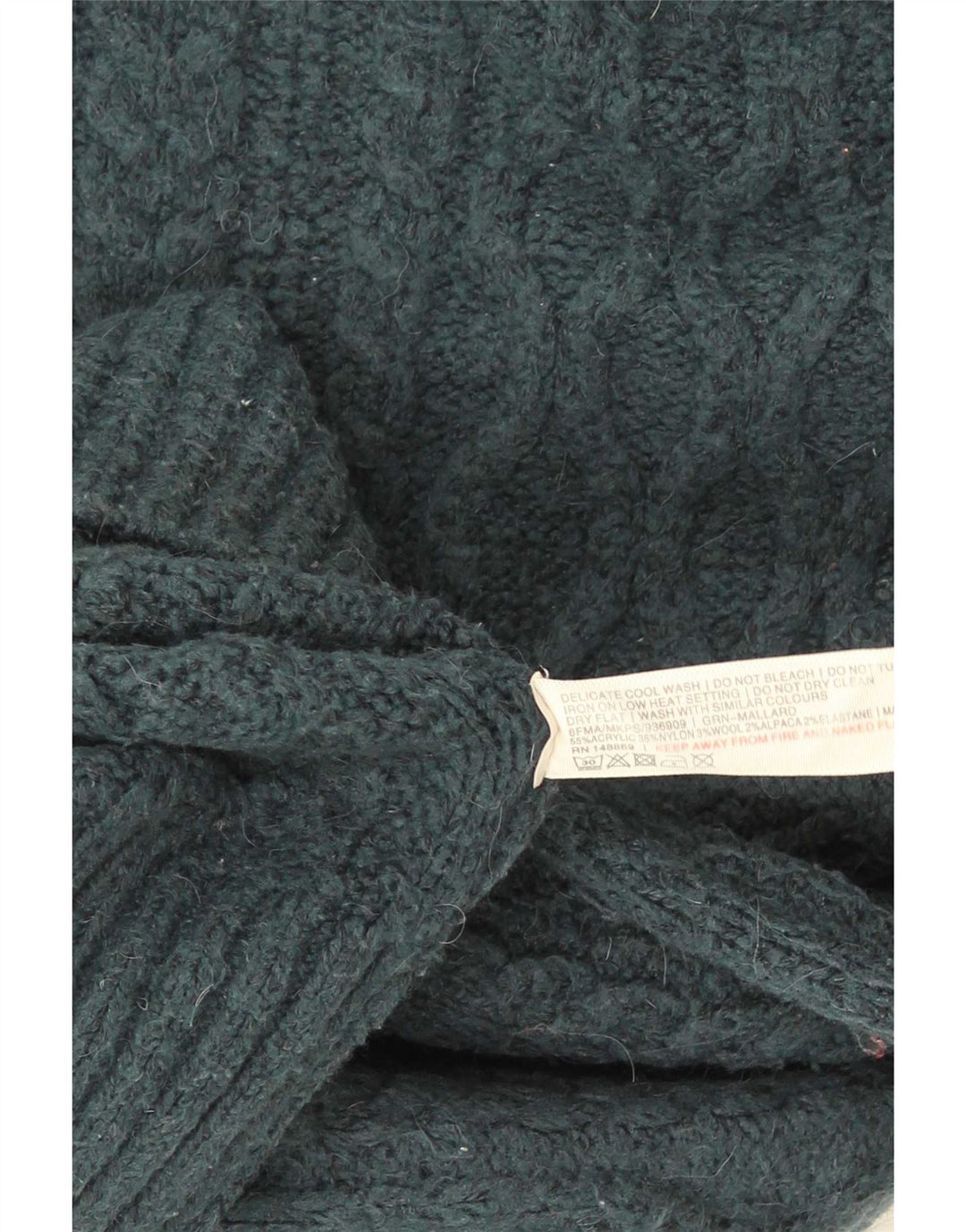 Fedt ansigt til mænd med rund hals sweater lille grøn uld