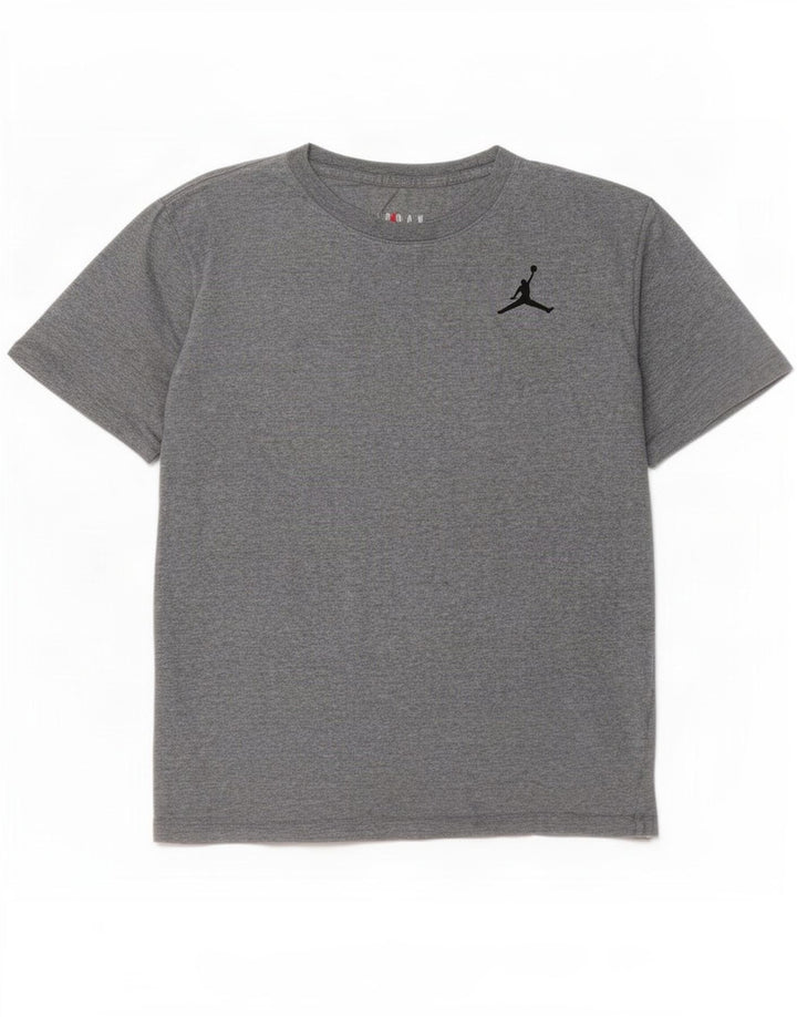 Jordan Herre T-Shirt Top Stor Grå Bomuld