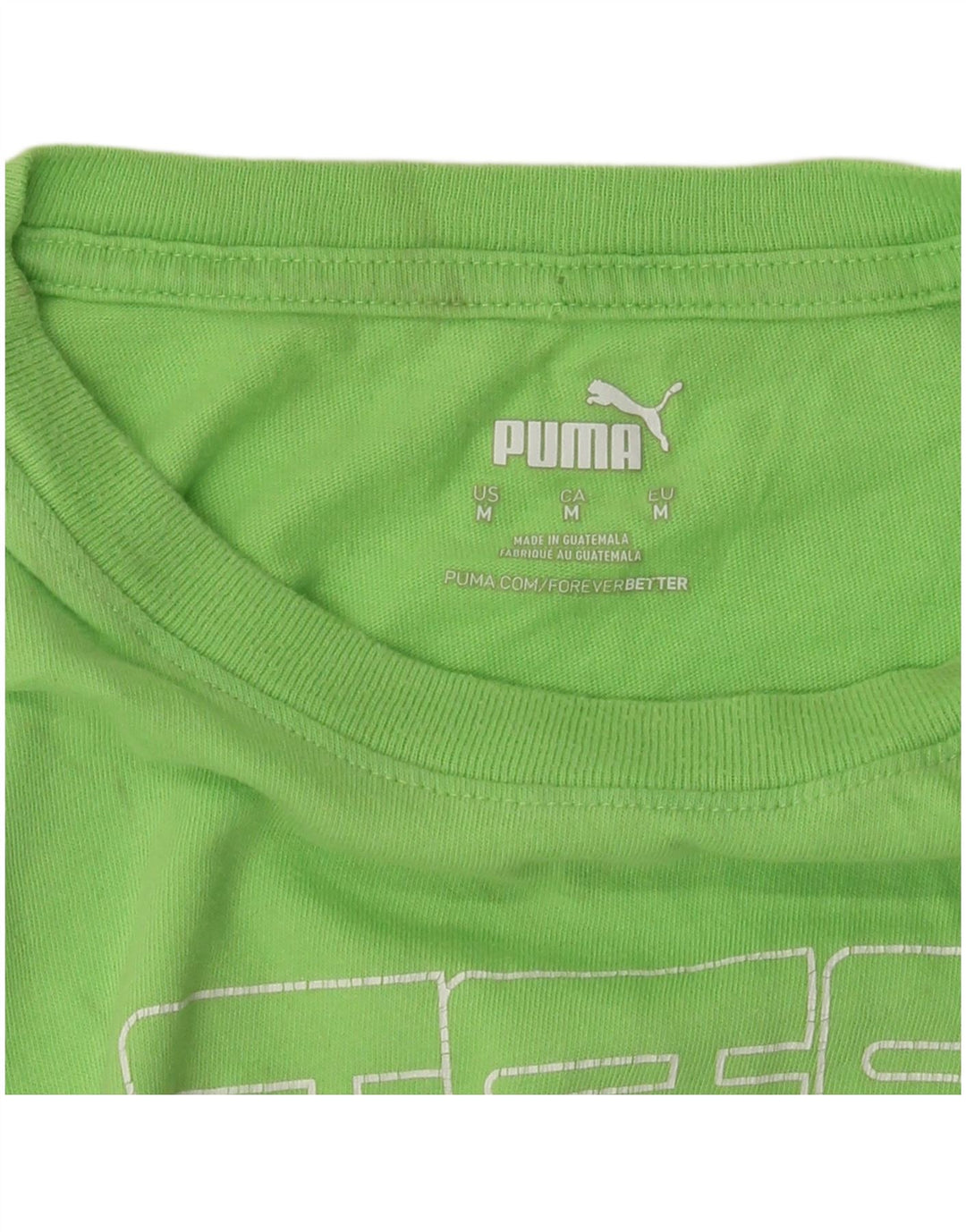 PUMA Grafisk T-shirt top til kvinder DK 14 Medium Grøn