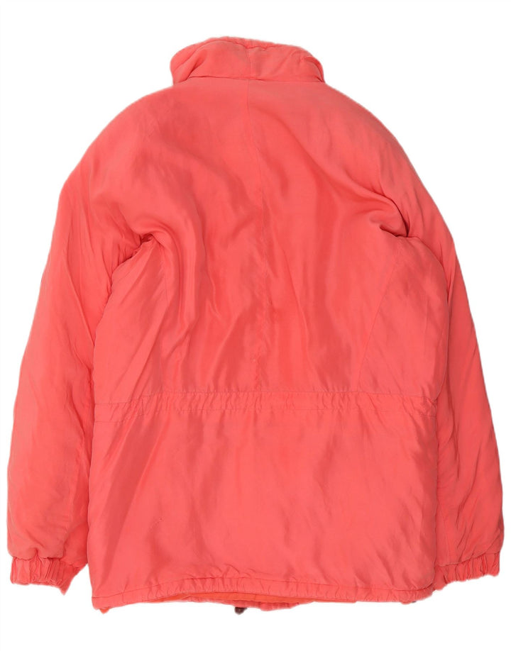 Vintage vindjakke til kvinder UK 18 XL Pink Silke