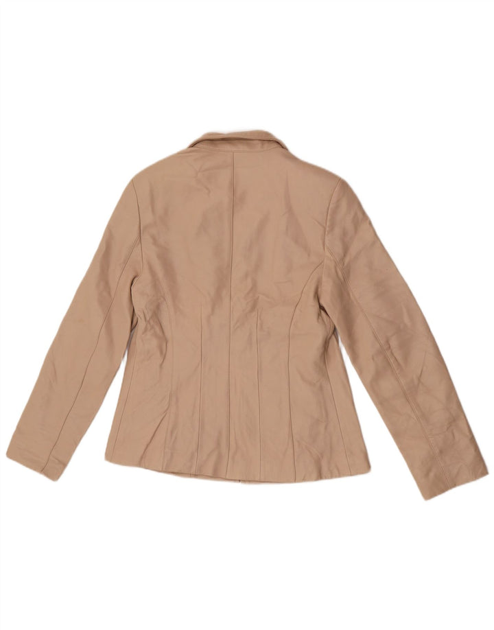 Lakeland Dame Læderjakke UK 12 Medium Beige Læder
